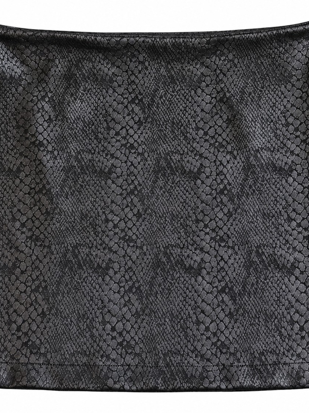 Olivia Grey Snake Print Mini Skirt Size 1X Like New